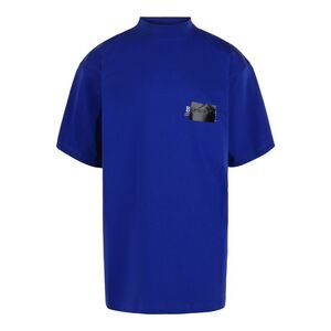 Balenciaga Gaffer Political Campaign Oversized T-Shirt Blue Mens